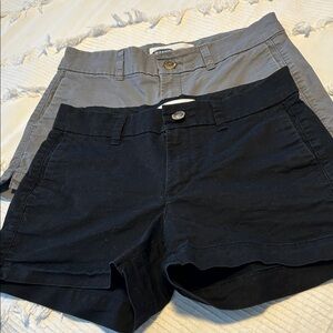 Old Navy Women's Black and Gray Everyday Shorts